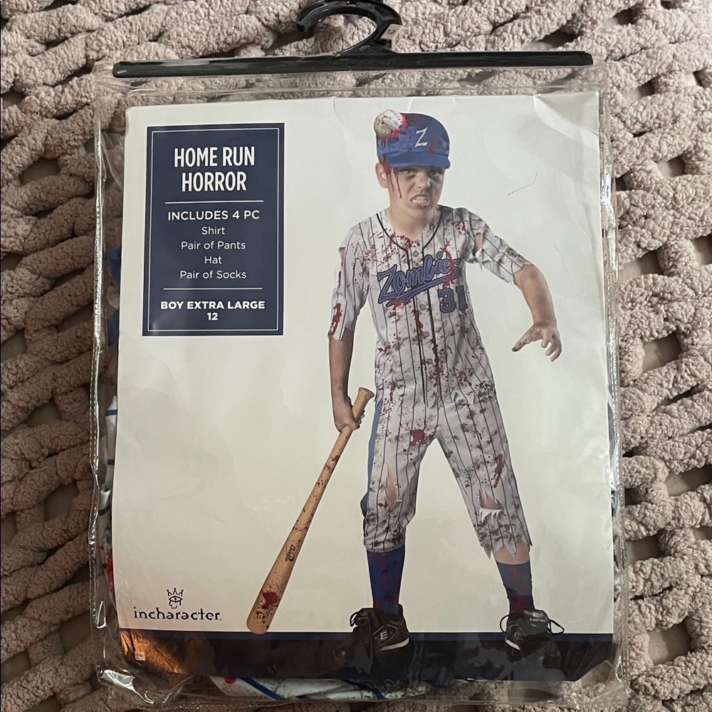 InCharacter Home Run Horror Halloween Costume Boys XL 12
